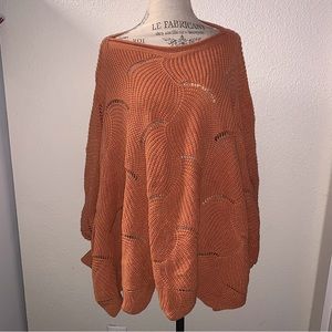 Giti Tangerine Linnea Knit Poncho